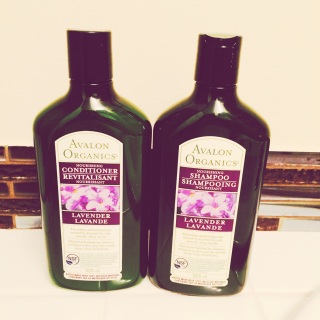 Organic lavender shampoo and conditioner