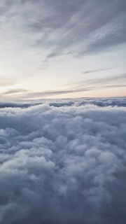 Magic hour on the sky